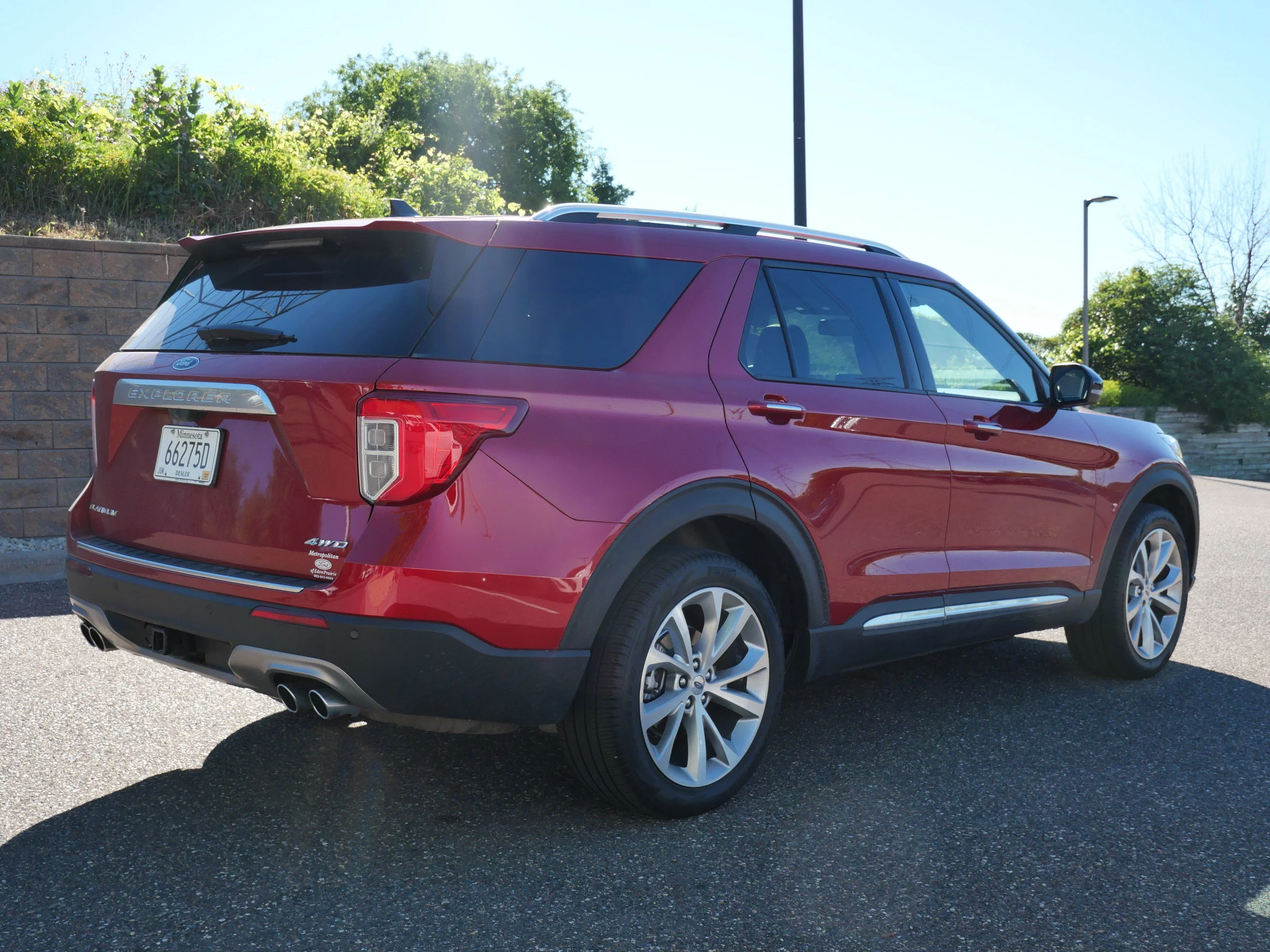 Certified Used 2023 Rapid Red Metallic Tinted Clearcoat Ford Platinum image 6
