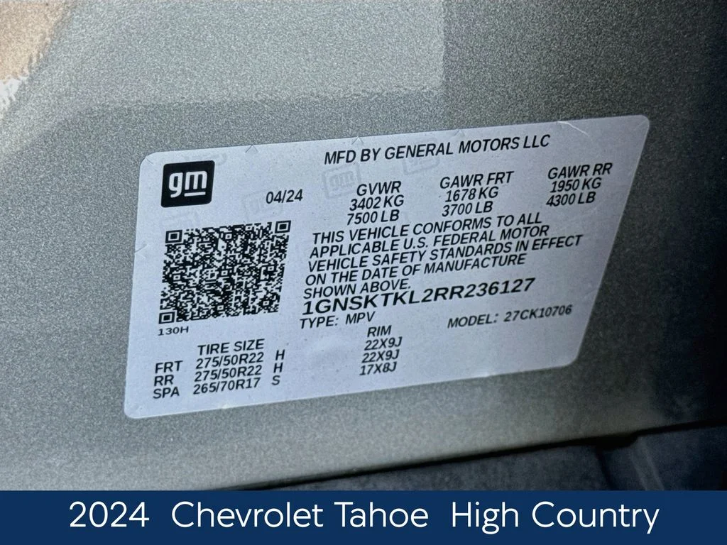 Used 2024 Gray Chevrolet High Country image 19