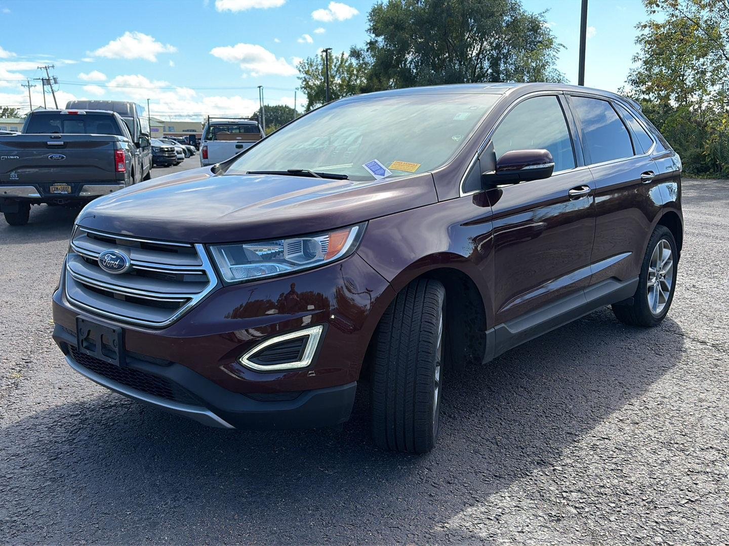 Used 2018 Burgundy Velvet Metallic Tinted Clearcoat Ford Titanium image 8