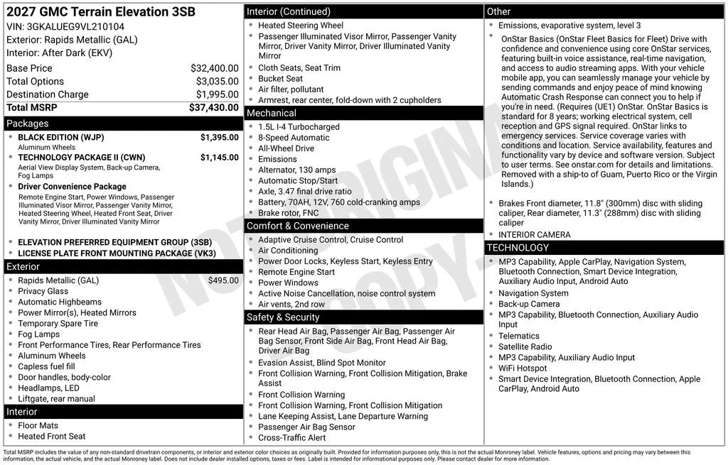 2027 GMC Terrain Elevation - Photo 2
