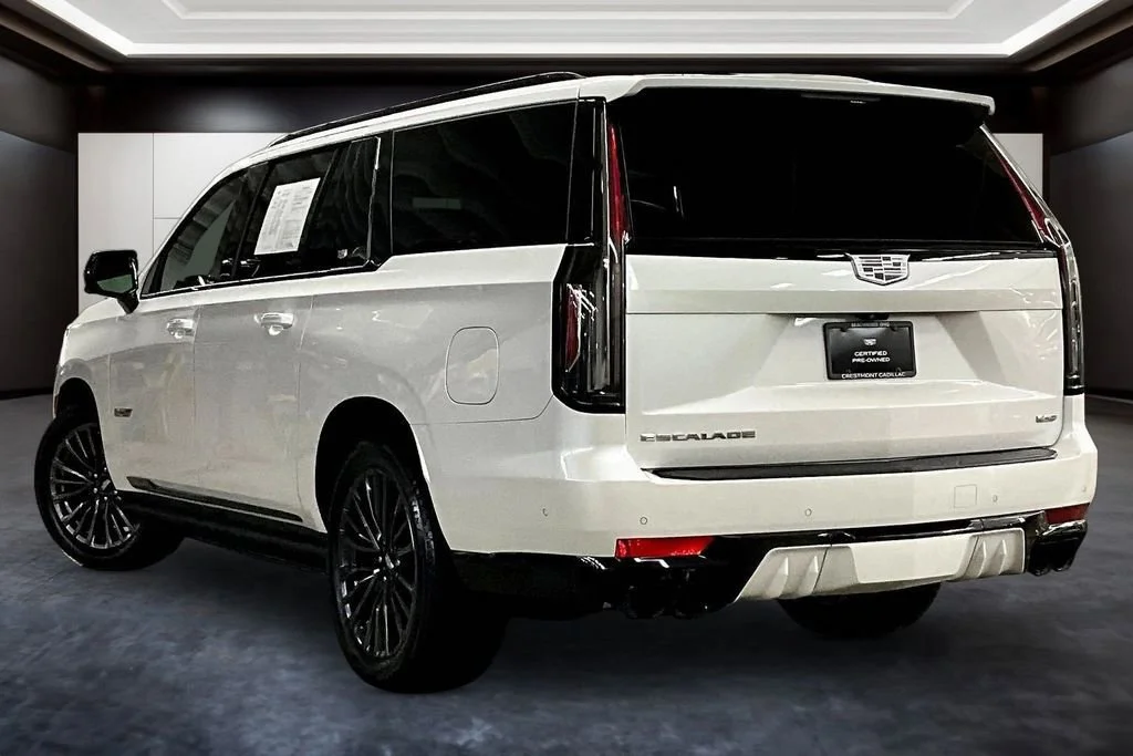 Certified Used 2023 Crystal White Tricoat Cadillac Escalade ESV-V image 4