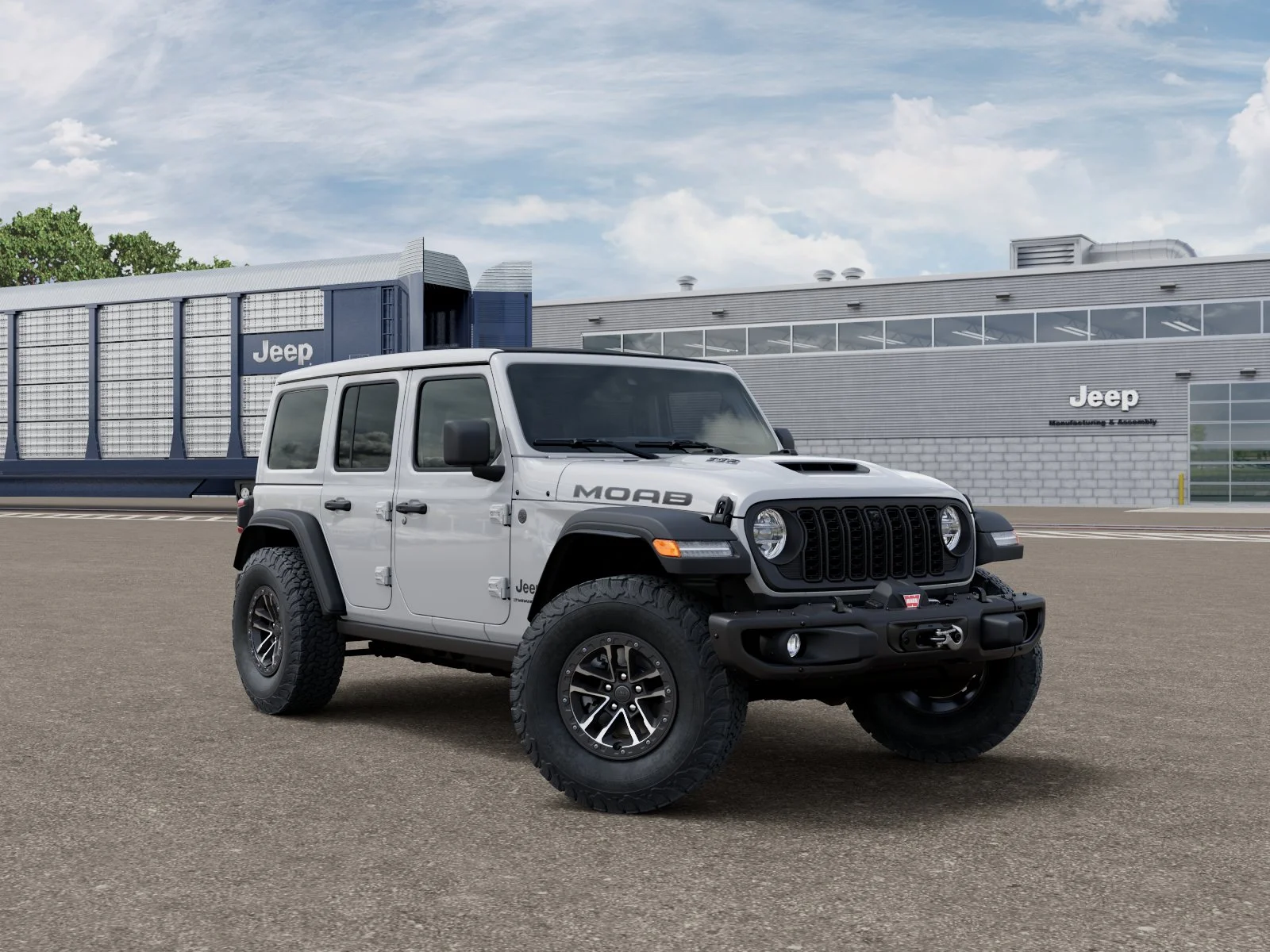 New 2026 Bright White Clear-Coat Exterior Paint Jeep Moab 392 image 33