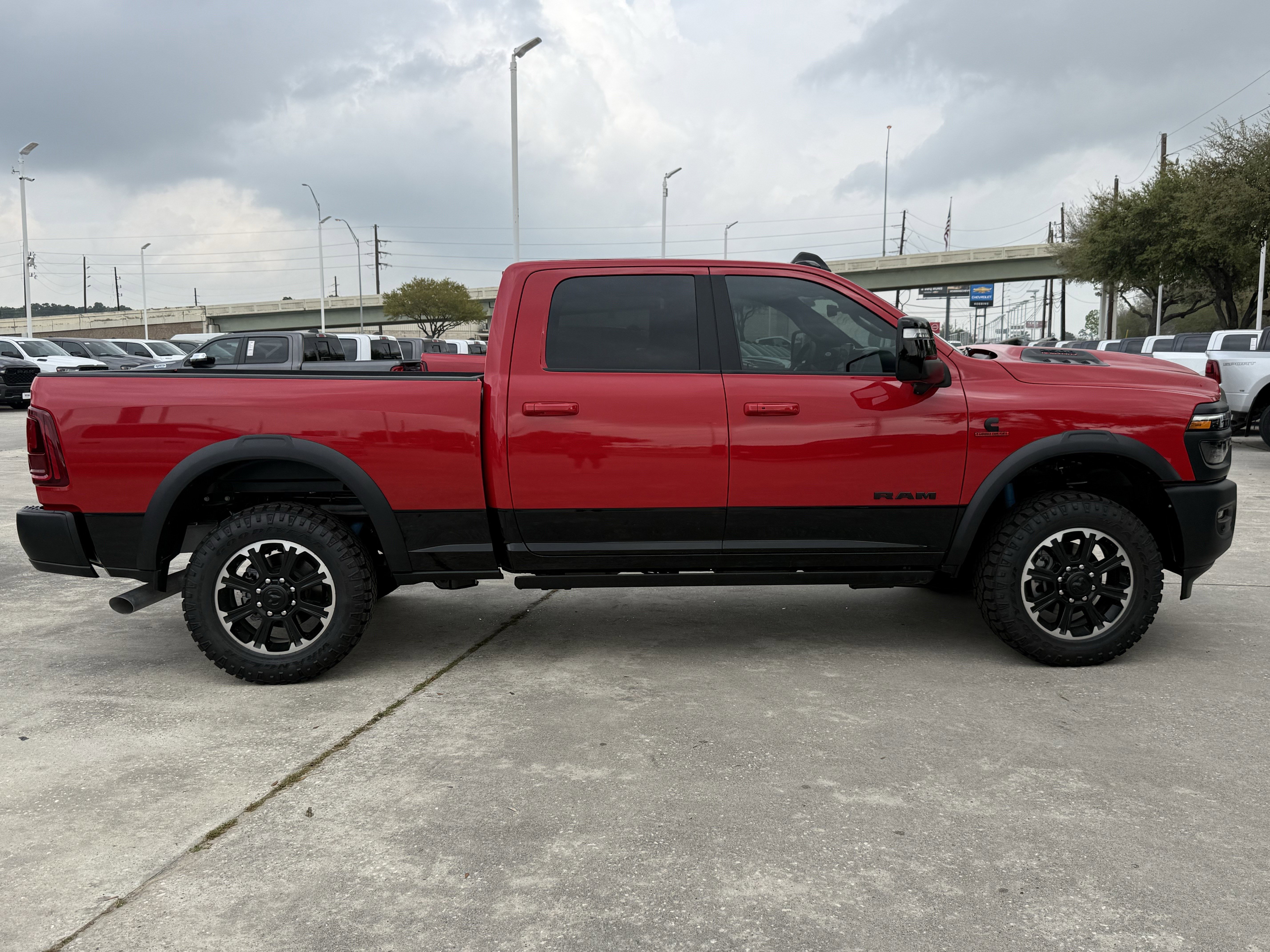 New 2026 Flame Red Clear-Coat Exterior Paint RAM Rebel image 3