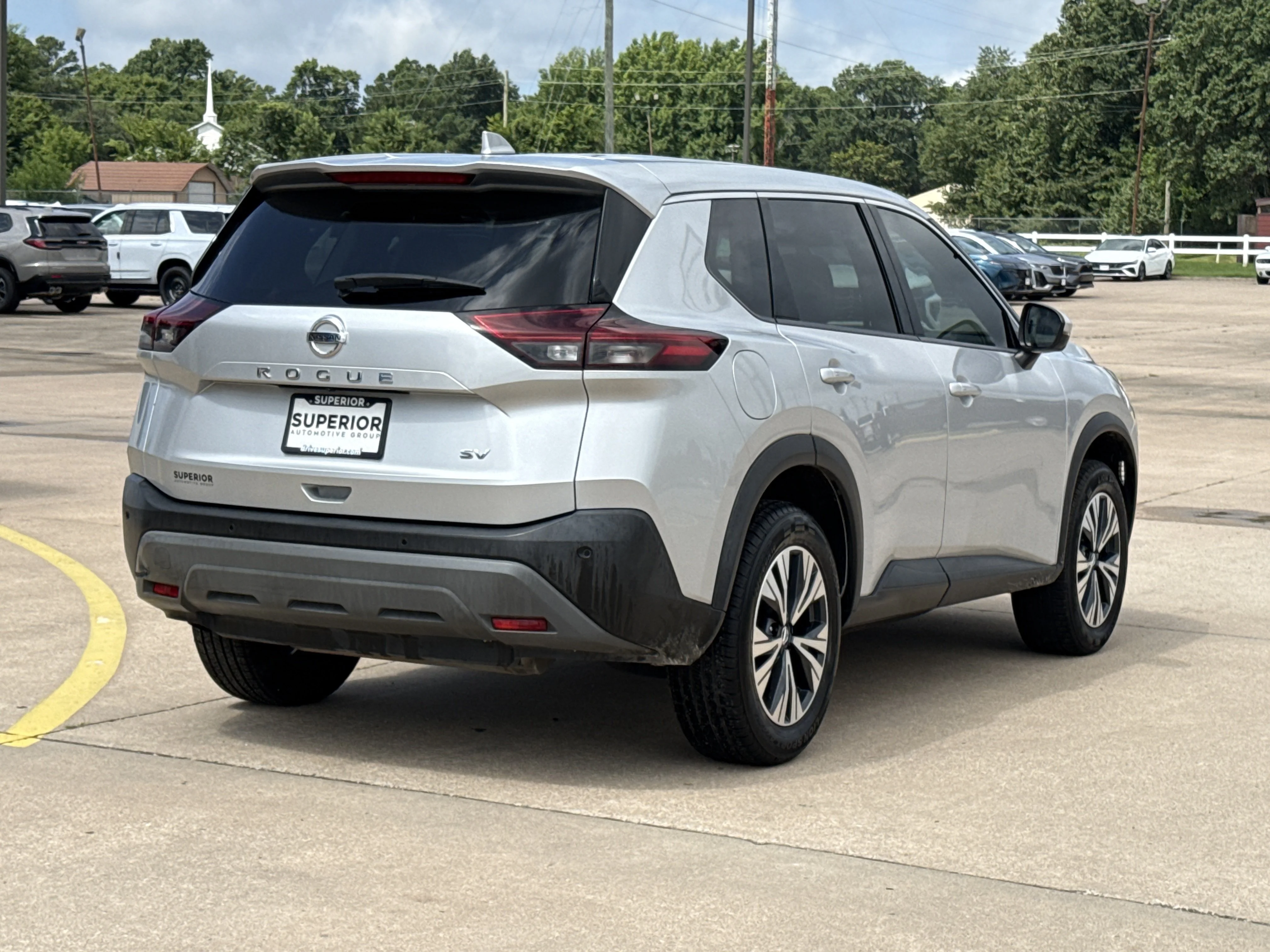 Used 2021 Brilliant Silver Metallic Nissan SV image 3