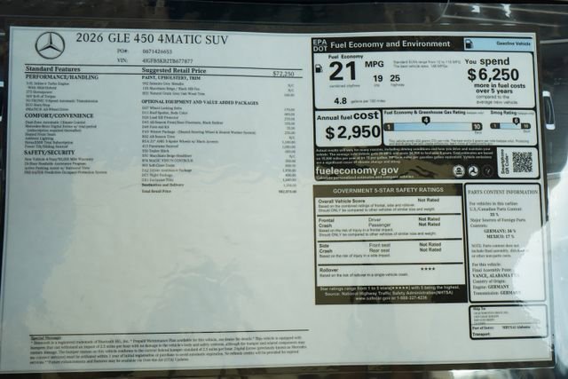 New 2026 Selenite Grey Metallic Mercedes-Benz GLE 450 image 64