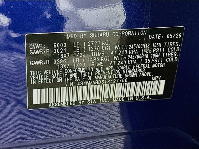 New 2026 SAPPHIRE BLUE PEARL Subaru Premium 7-Passenger image 30