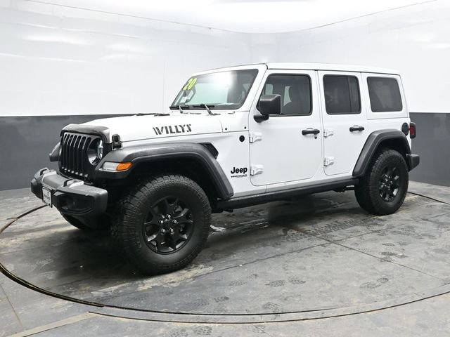 Used 2020 White Jeep Unlimited Willys image 3