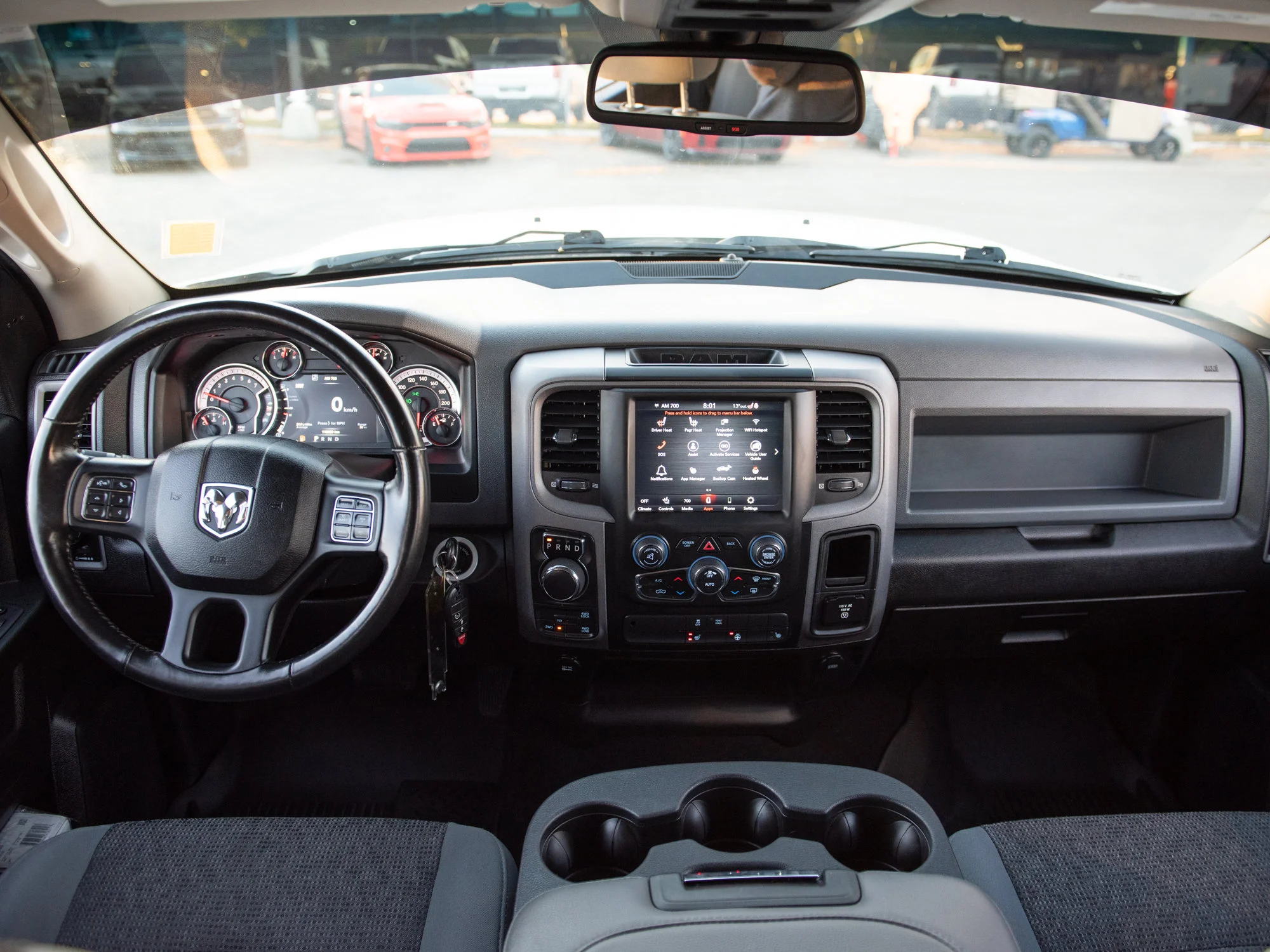 Used 2020 White RAM Black Express* Crew Cab 4x4, 35 Inch Tires, No Accidents, Heated Seats & Wheel image 3