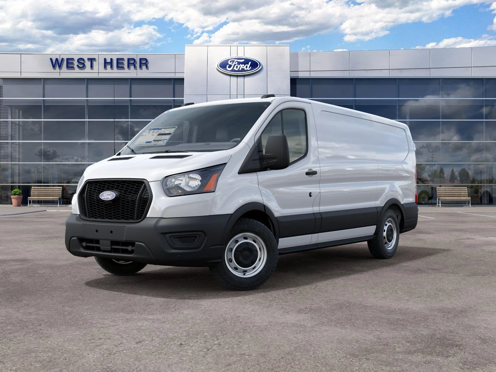New 2027 Oxford White Ford Cargo Van image 3