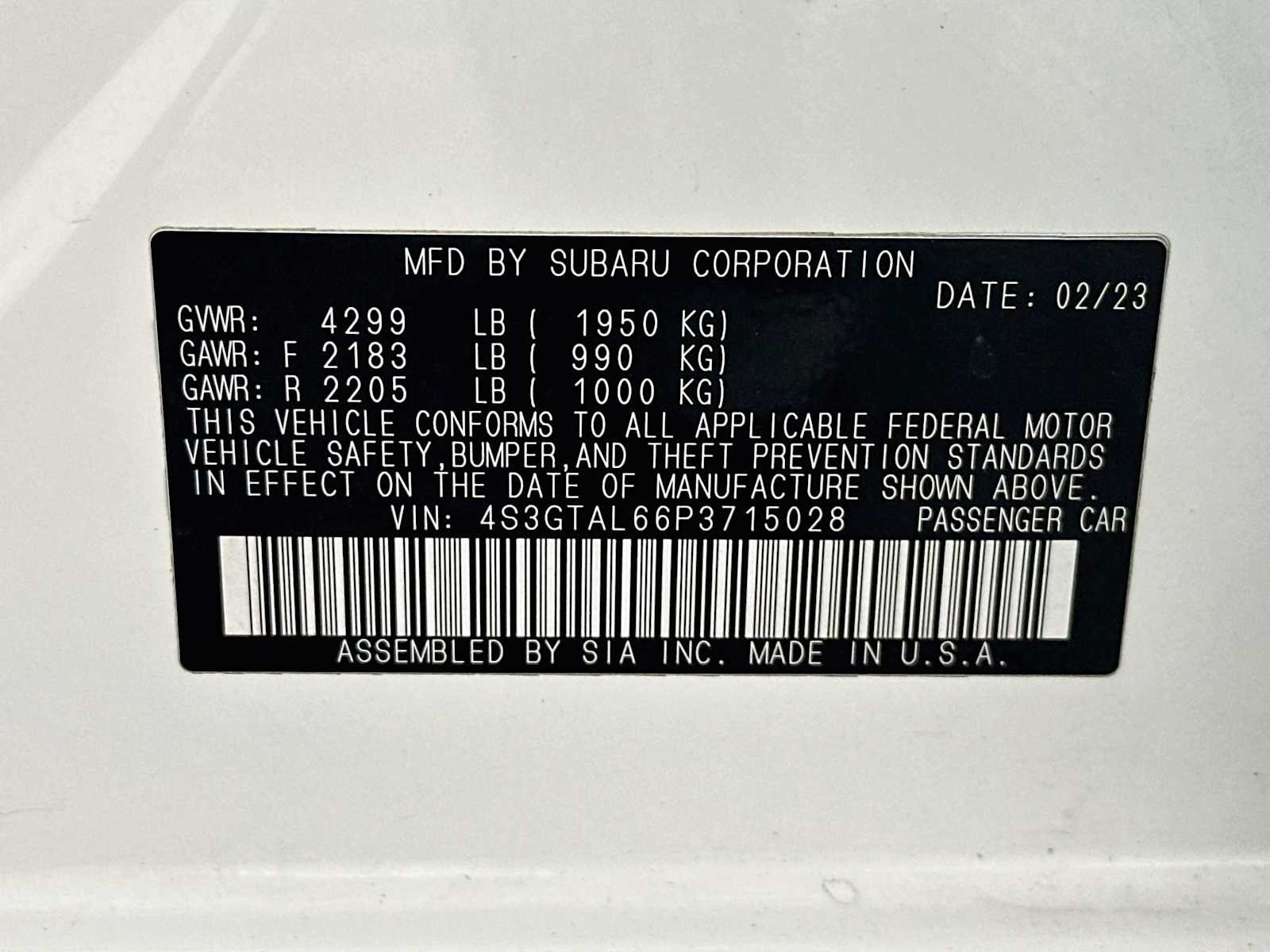 Used 2023 Crystal White Pearl Subaru Sport image 28