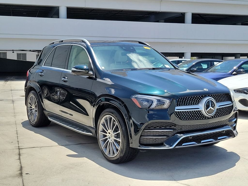 Certified Used 2023 Green Mercedes-Benz GLE 450 image 1