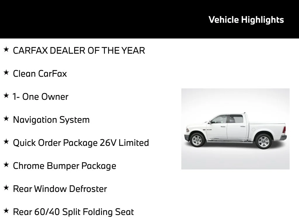 Used 2016 White Ram Laramie Longhorn image 5