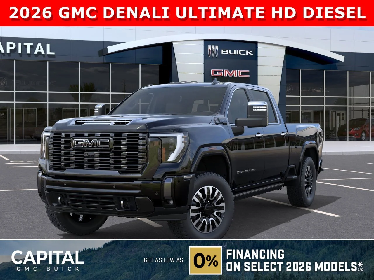 New 2026 ONYX BLACK GMC Denali Ultimate image 1