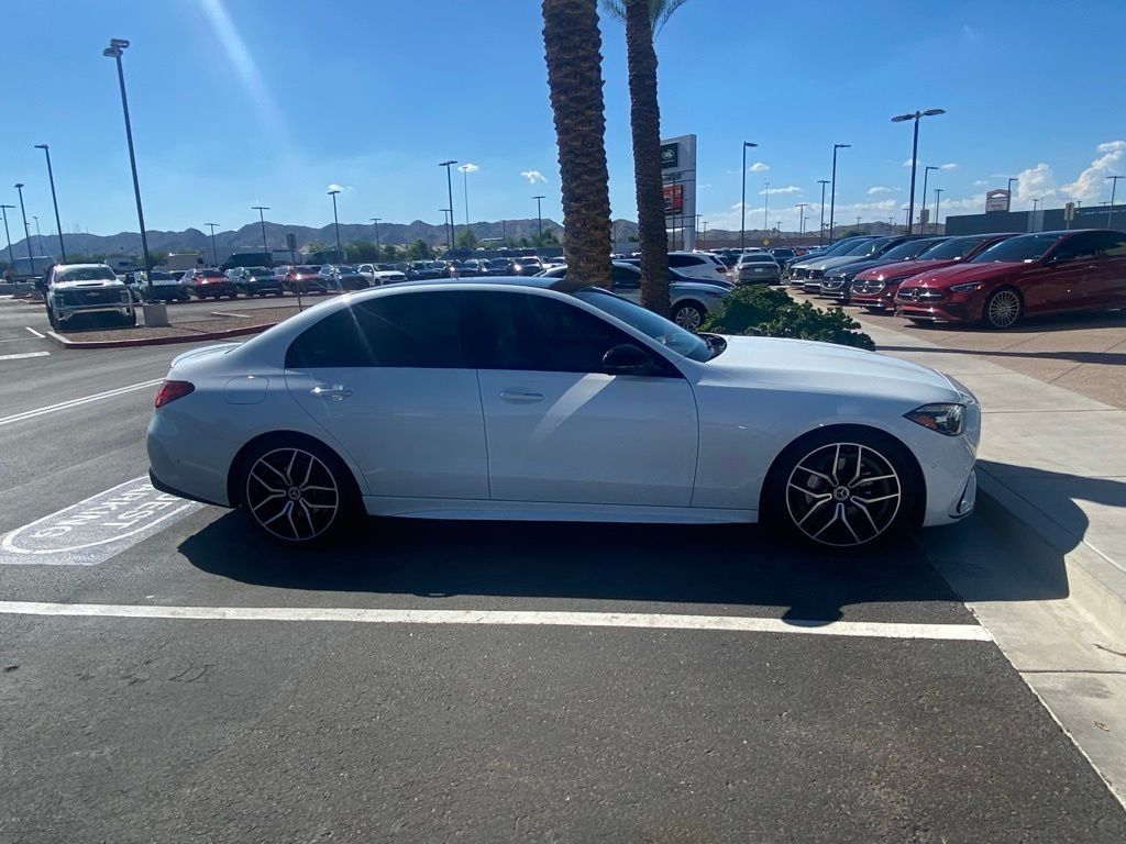 Certified Used 2022 MANUFAKTUR Moonlight White Metallic Mercedes-Benz C 300 image 3