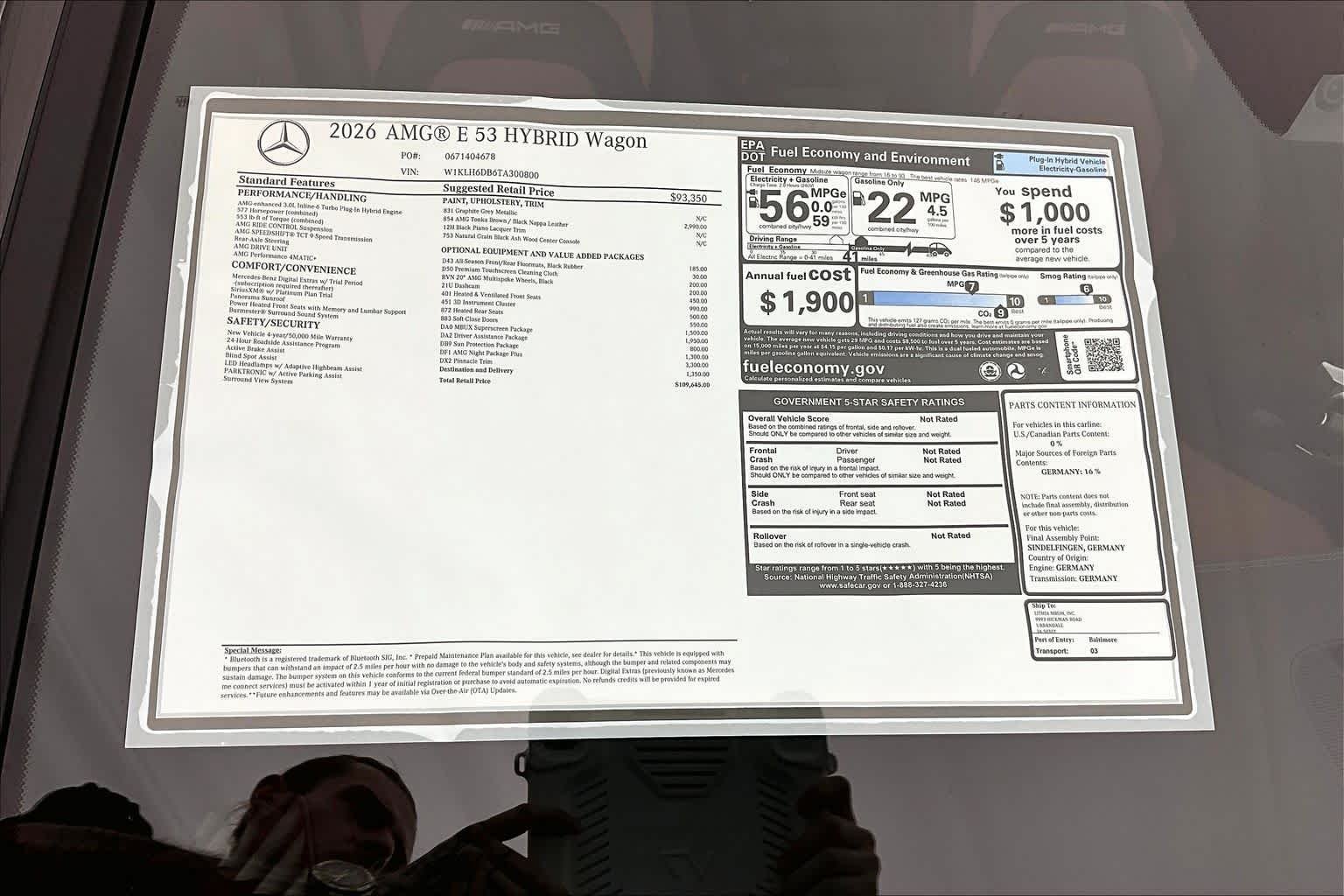New 2026 Graphite Grey Metallic Mercedes-Benz AMG® E 53 E 4MATIC+ Wagon image 26
