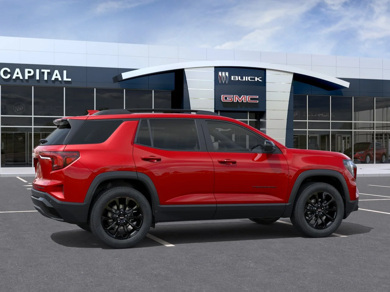 New 2027 Volcanic Red Tintcoat GMC AWD Elevation image 6