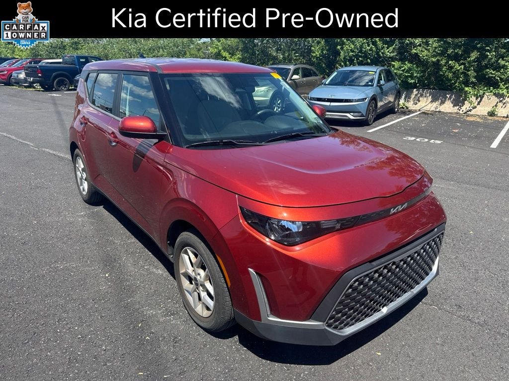 Certified Used 2023 Orange Kia LX image 2