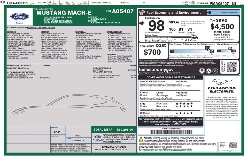 Used 2023 Black Ford California Route 1 image 31