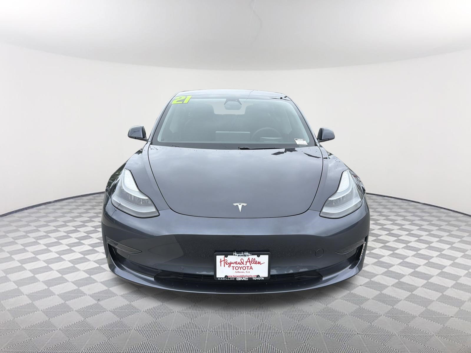 Used 2021 Tesla Model 3 Base with VIN 5YJ3E1EA4MF017543 for sale in Athens, GA