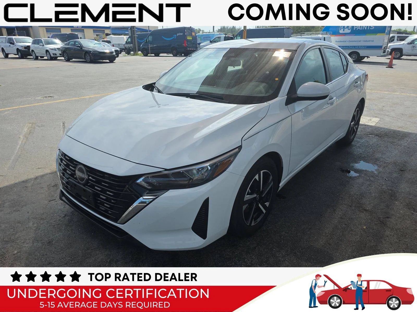 Used 2024 White Nissan SV image 1