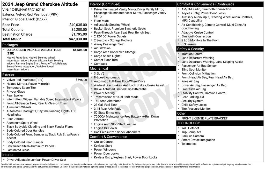 Used 2024 Red Jeep Altitude image 44