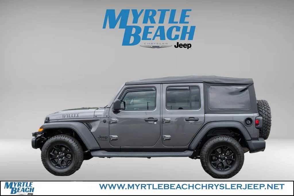 Certified Used 2021 Crystal Metallic Jeep Unlimited Willys image 3