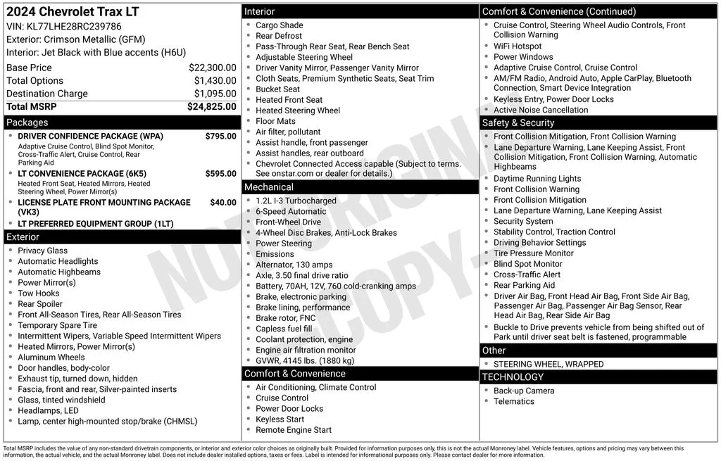 Used 2024 Red Chevrolet LT image 8