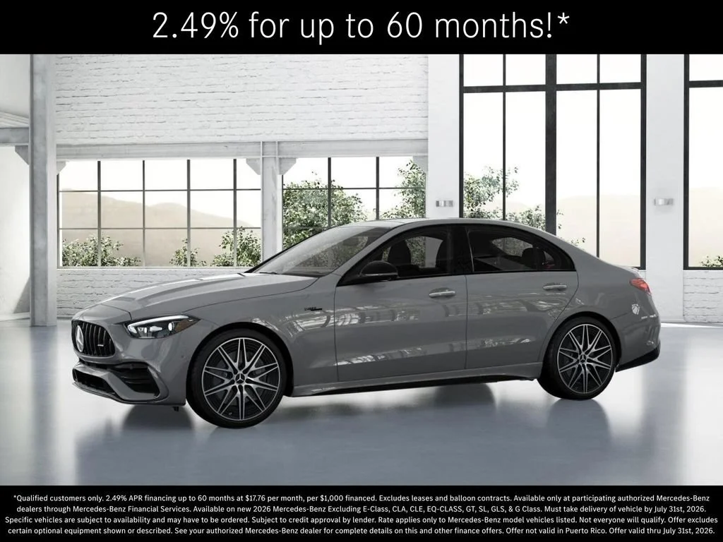 New 2026 MANUFAKTUR Alpine Grey Mercedes-Benz AMG® C 43 4MATIC Sedan image 79