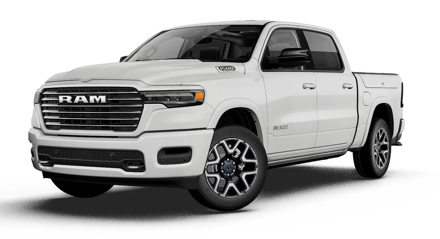 New 2027 Bright White Clear-Coat Exterior Paint RAM LARAMIE image 1