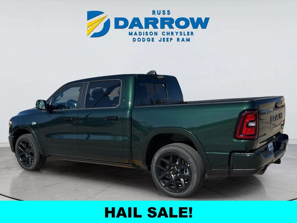 New 2026 Serrano-Green Metallic Exterior Paint RAM Laramie image 3