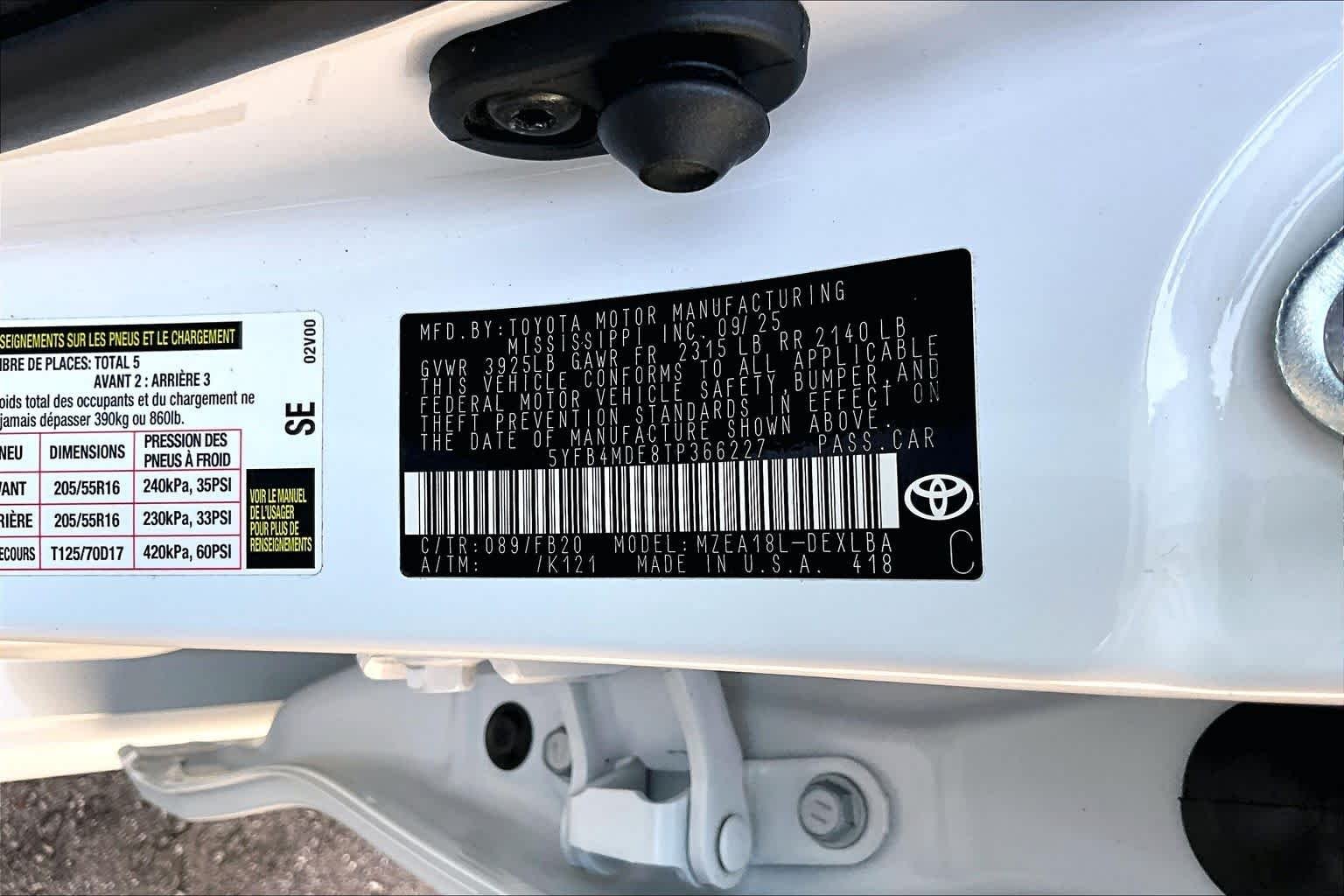 Certified Used 2026 Wind Chill Pearl Toyota LE image 34