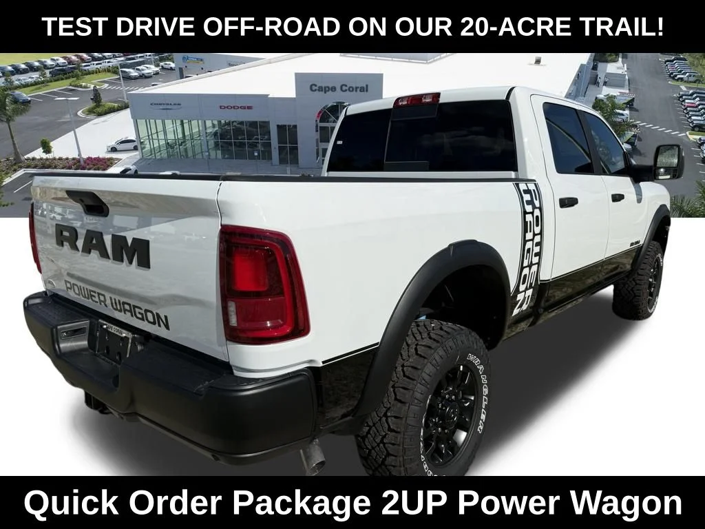 New 2026 Bright White Clear-Coat Exterior Paint RAM Power Wagon image 4
