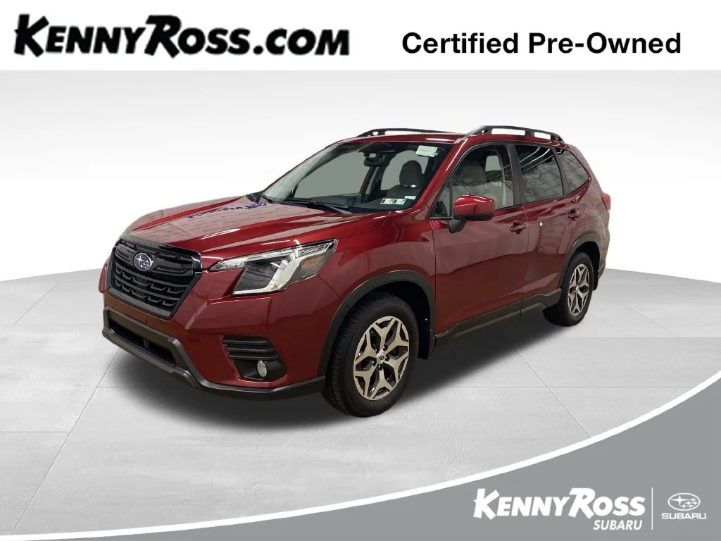 Certified Used 2022 Red Subaru Premium image 1