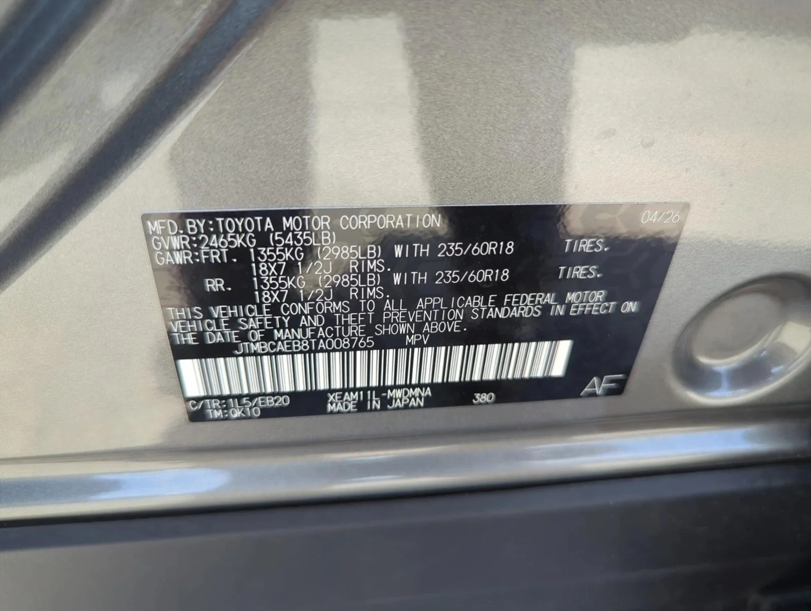Used 2026 Heavy Metal [Gray] Toyota XLE Plus image 27