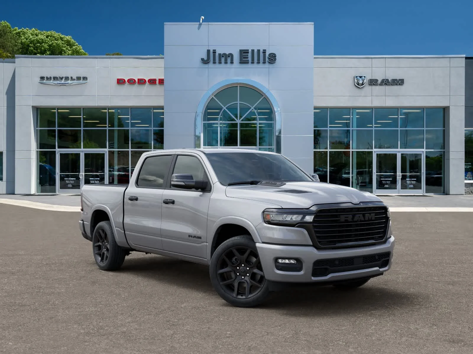 New 2026 Billet Silver Metallic Clear-Coat Exterior Paint RAM Laramie image 5