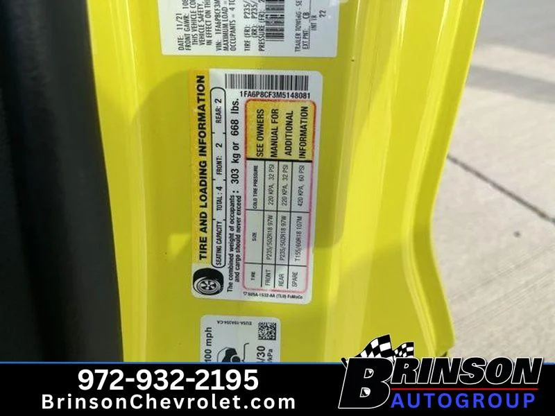 Used 2021 Yellow Ford GT Fastback image 13