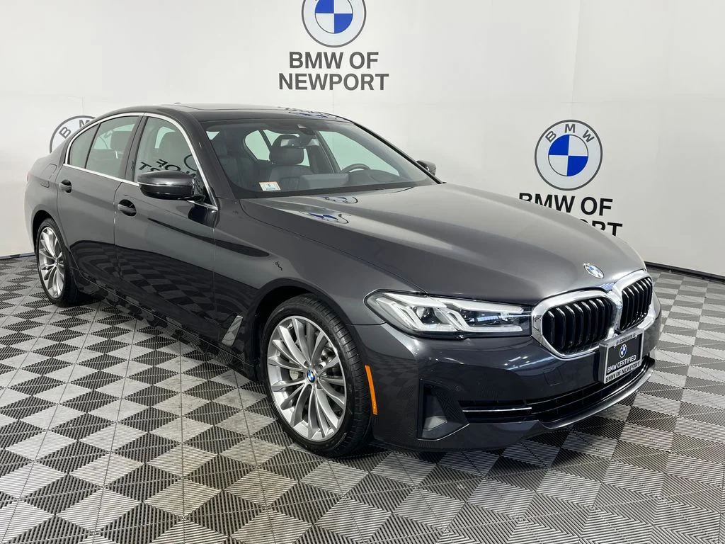 Certified Used 2023 Dark Graphite Metallic BMW 530i xDrive image 1