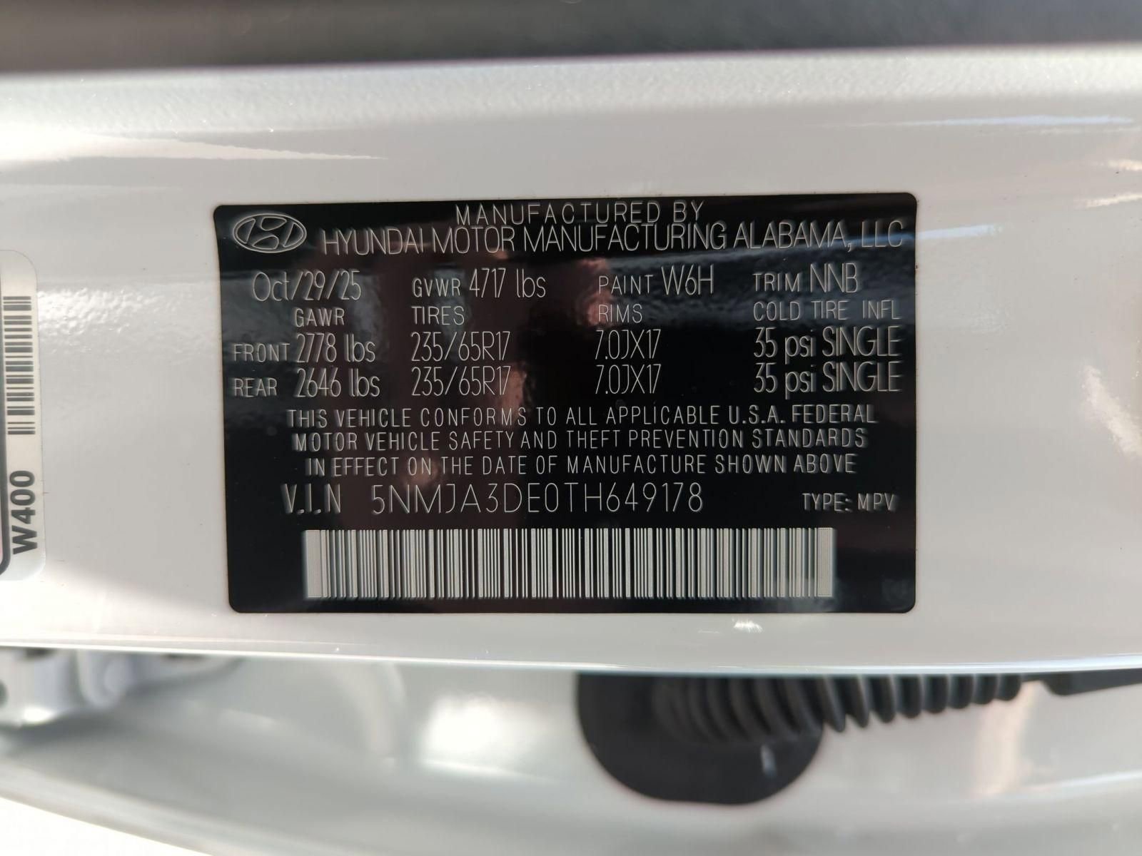 Used 2026 Serenity White Pearl Hyundai SE image 23