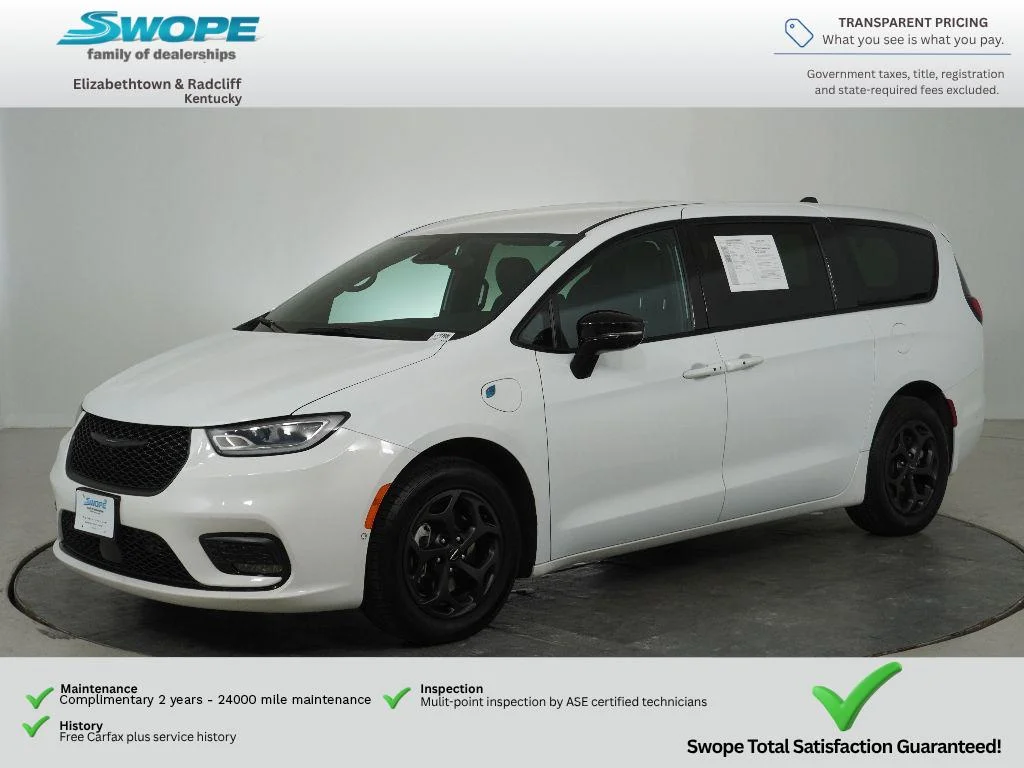 Used 2024 Bright White Clearcoat Chrysler Hybrid S Appearance Pkg image 7