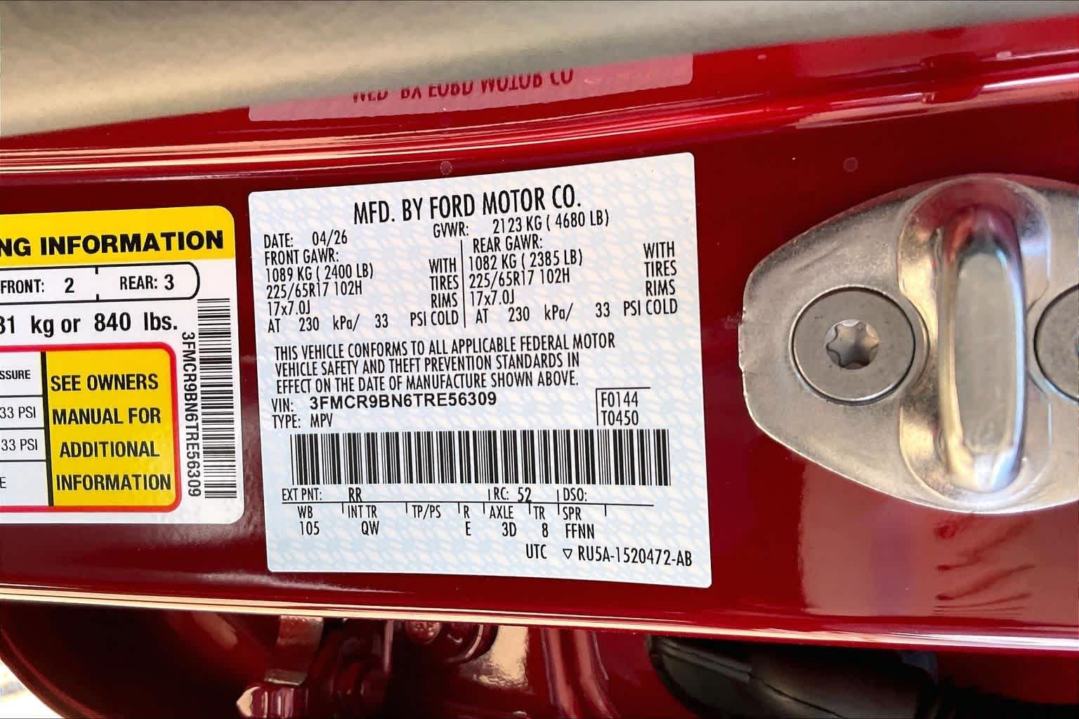 New 2026 Ruby Red Metallic Tinted Clearcoat Ford Big Bend® image 19