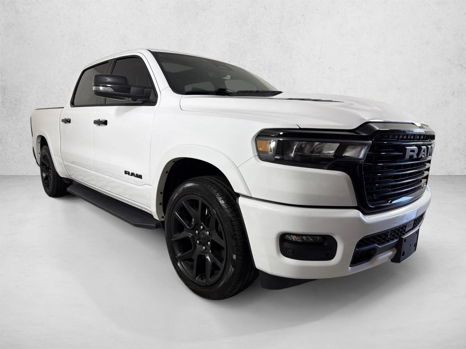 Used 2025 Bright White Clearcoat Ram Laramie image 1