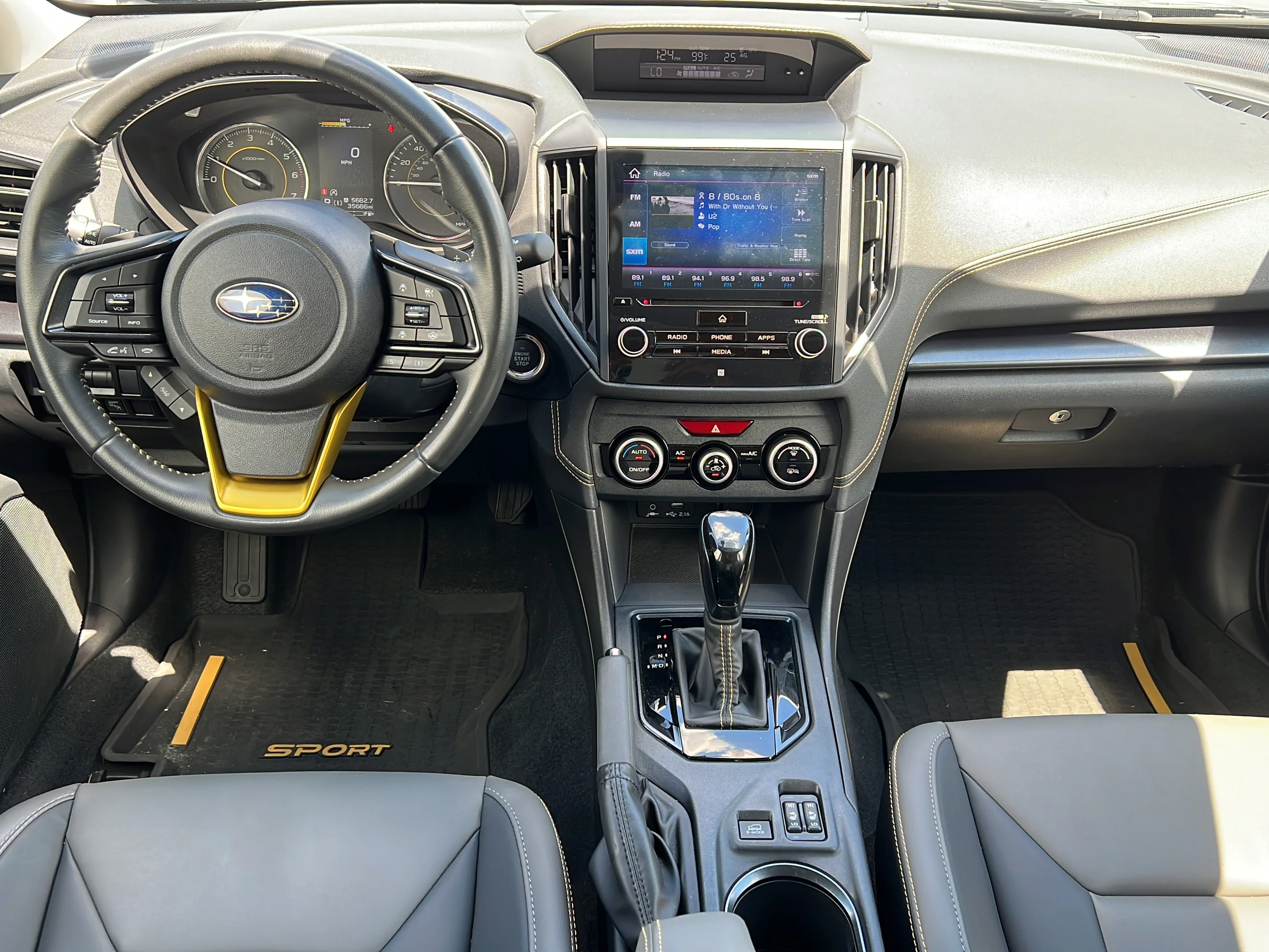 Used 2021 Magnetite Gray Metallic Subaru Sport image 14