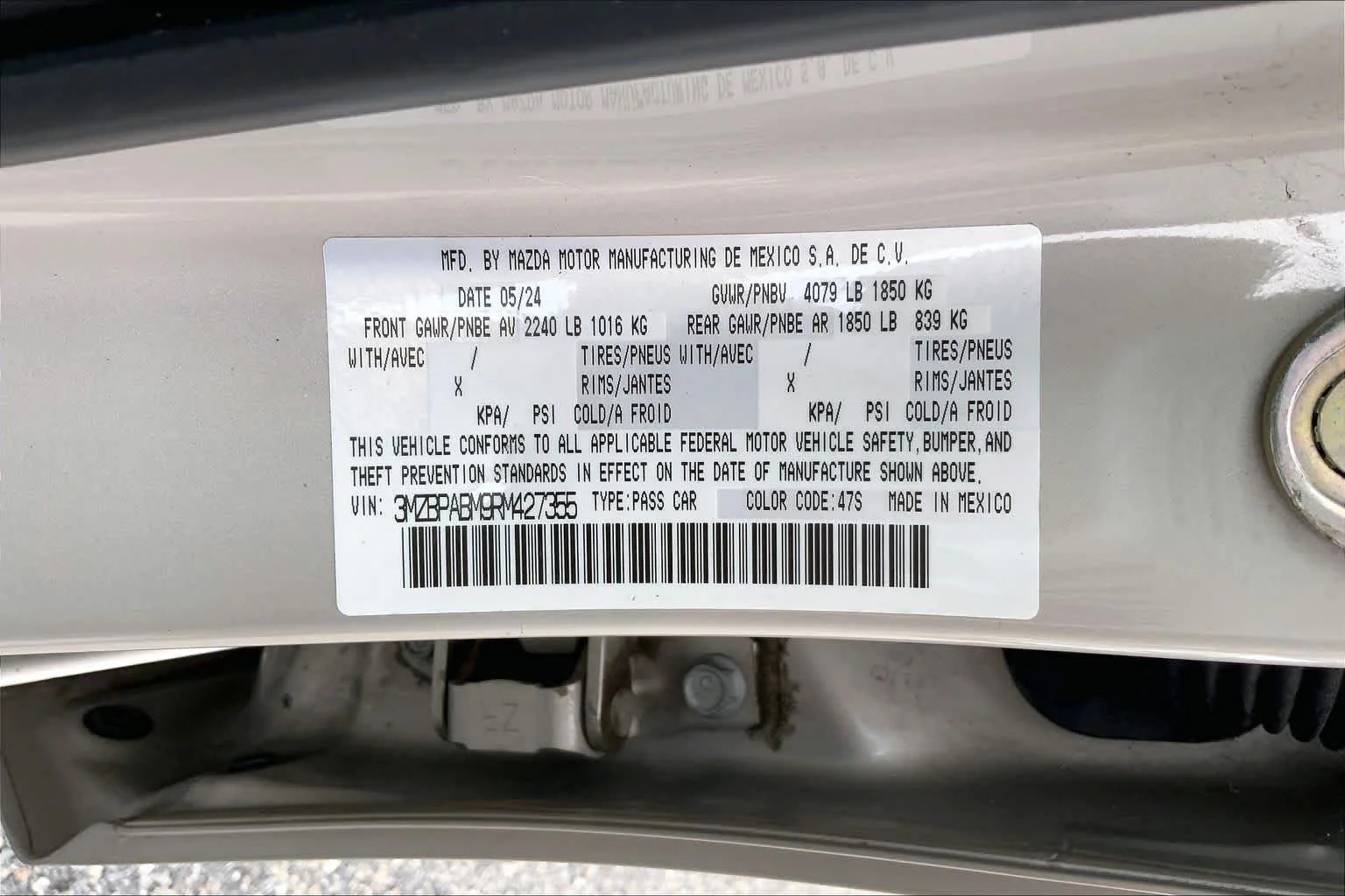 Used 2024 Platinum Quartz Metallic Mazda 2.5 S Select Sport image 29
