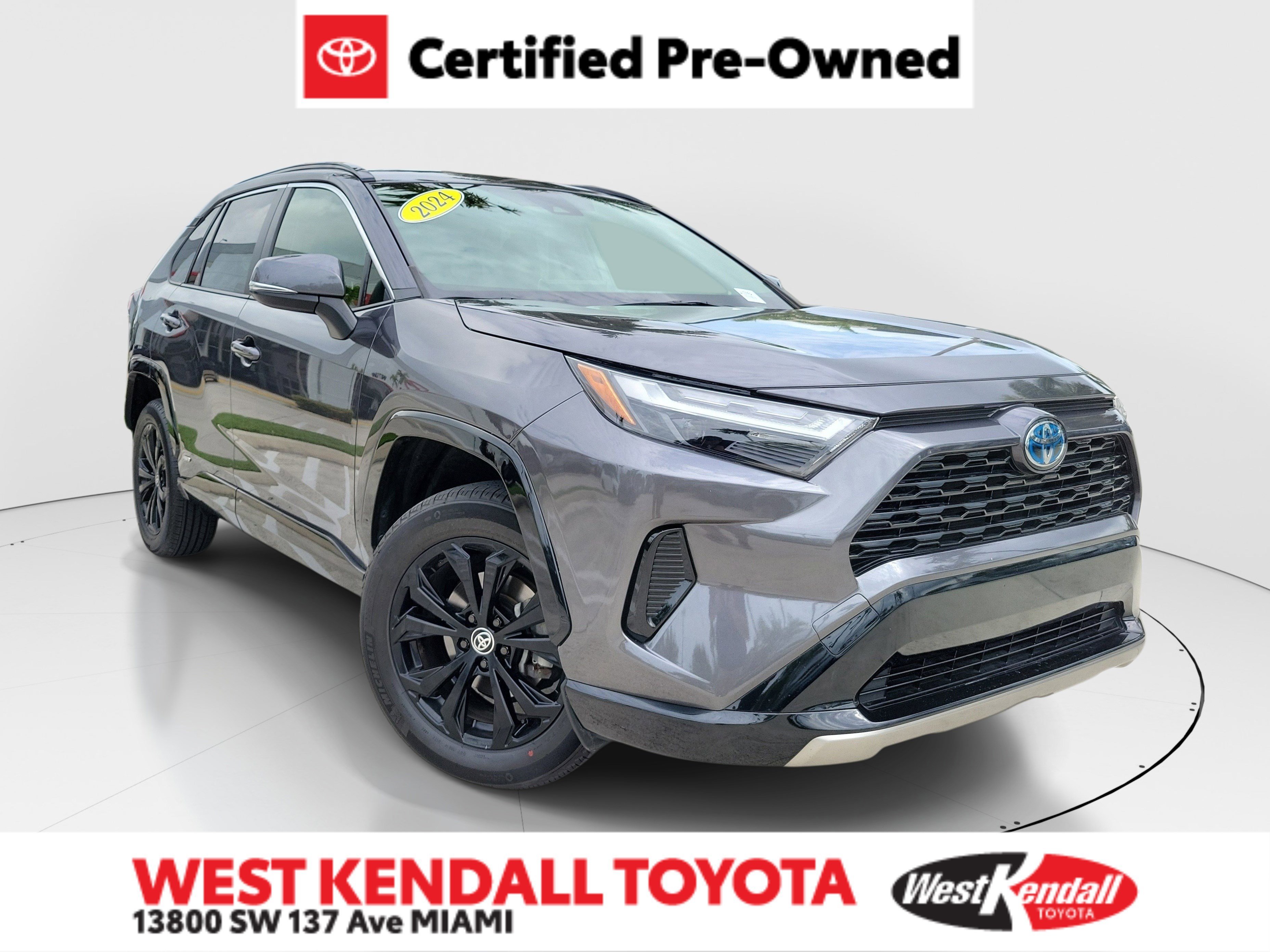 Used 2024 Magnetic Gray Metallic Toyota SE image 1