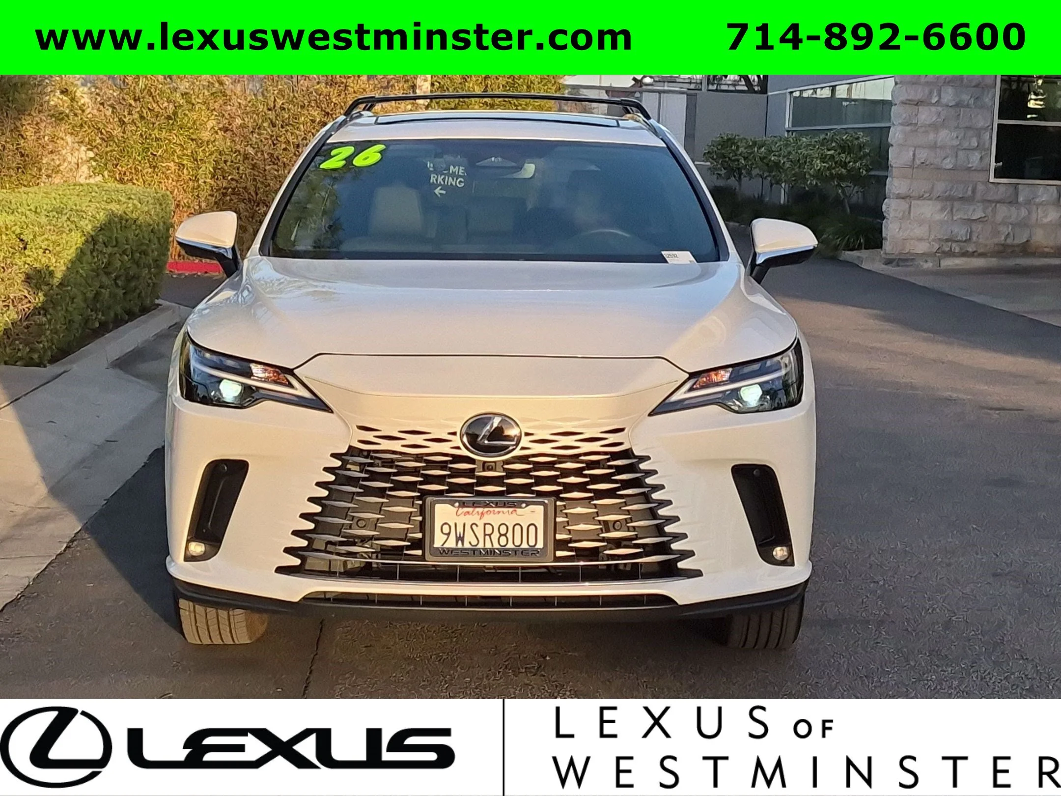 Certified Used 2026 Eminent White Pearl Lexus RX 350h Premium image 2