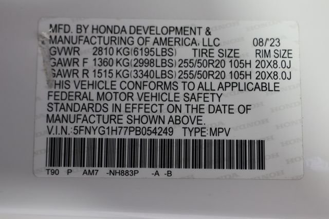 Used 2023 Platinum White Pearl Honda Touring image 32