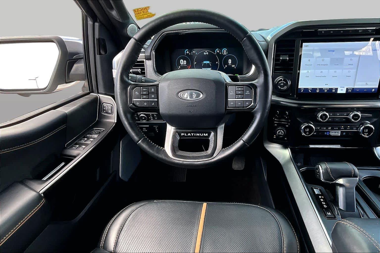 Used 2021 Star White Metallic Tri-Coat Ford Platinum image 6