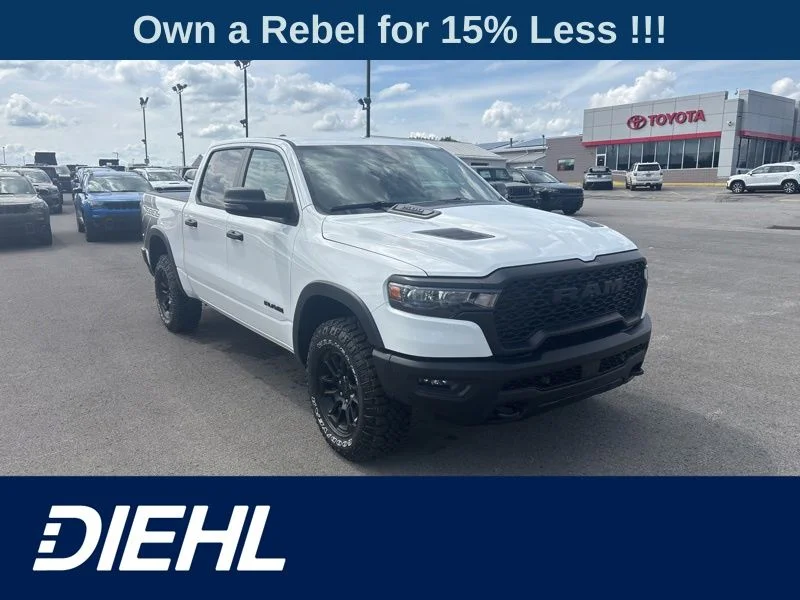 New 2026 Bright White Clear-Coat Exterior Paint RAM Rebel image 1