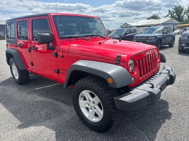 Used 2017 Firecracker Red Clearcoat Jeep Unlimited Sport image 9