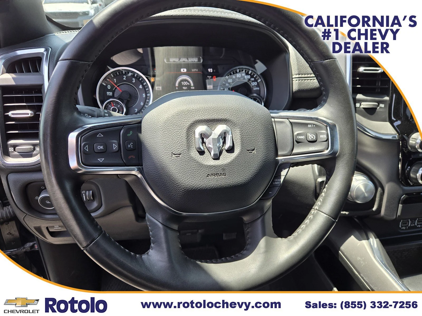 Used 2024 Diamond Black Crystal Pearlcoat Ram Laramie image 24